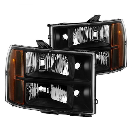 Spyder Euro Headlights, Black 9034749